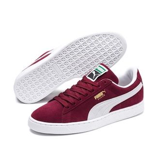 Burgundy pumas